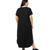 Plus Size Solid Maxi Dress