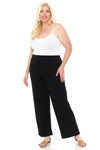 Plus Size ITY  Paisley Print Wide Leg Pants