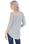 Women and Plus Size French Terry Cold Shoulder Sweatshirt