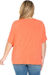 Plus Size V-Neck Twist Front Top