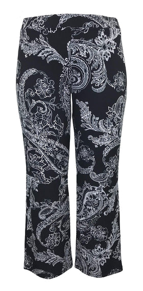 Plus Size ITY  Paisley Print Wide Leg Pants