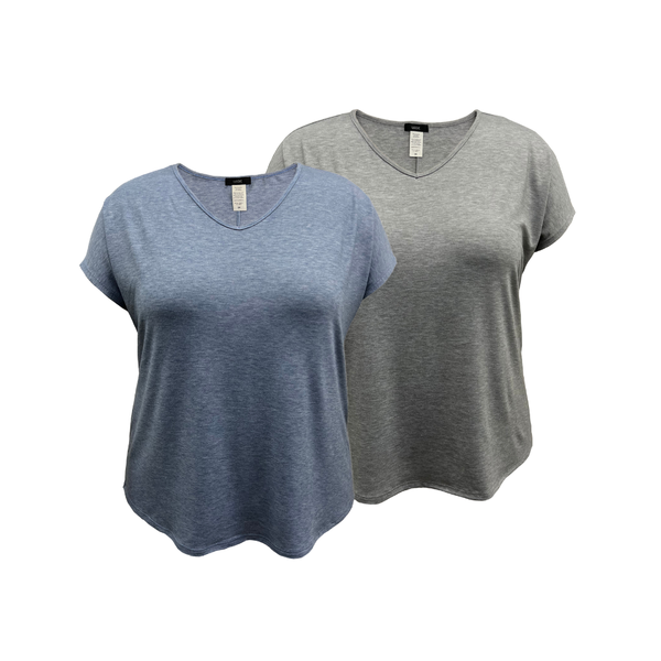 V-Neck Dolman Short Sleeve Top
