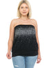 Women and Plus Size Studded Tube Top