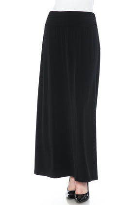 Plus Size A Line Maxi Skirt