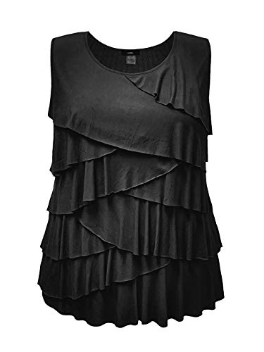 Women's Crew Neck Ruffle Tank