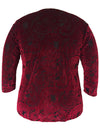 Red Velvet Medallion Top