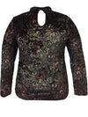 Paisley Print Velvet Top