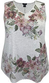 Women's Multi. Floral V-Neck Printed Tank Top