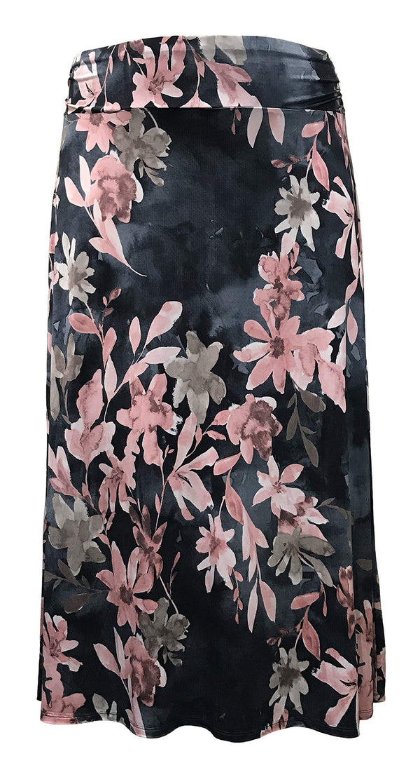 Leebe Women and Plus Floral Maxi Skirt