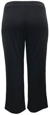 Women's Solid  ITY Knit Straight Wide Leg Pants