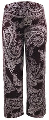 ITY Paisley Border Print Wide Leg Pants