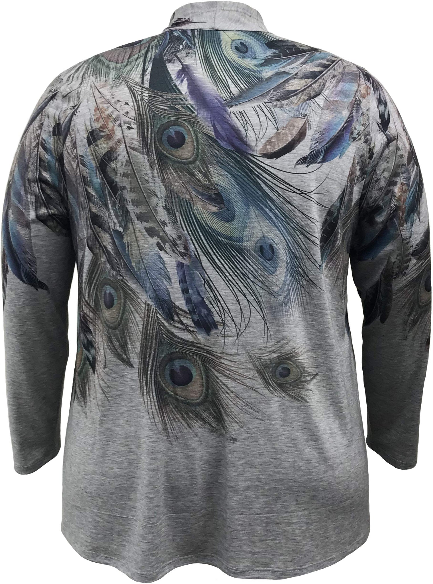 Feather Print Cardigan