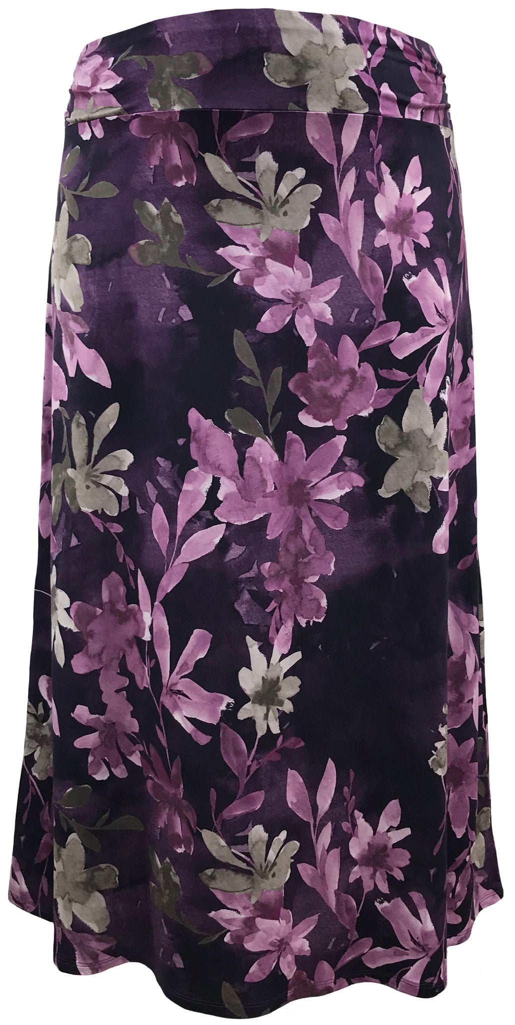 Violet floral skirt online
