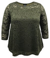 3/4 Sleeve Lace Top