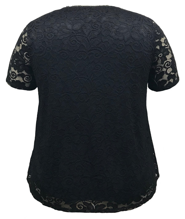 Short Sleeve Lace Top