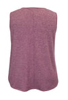 Women's Mauve Floral  Printed Tank Top