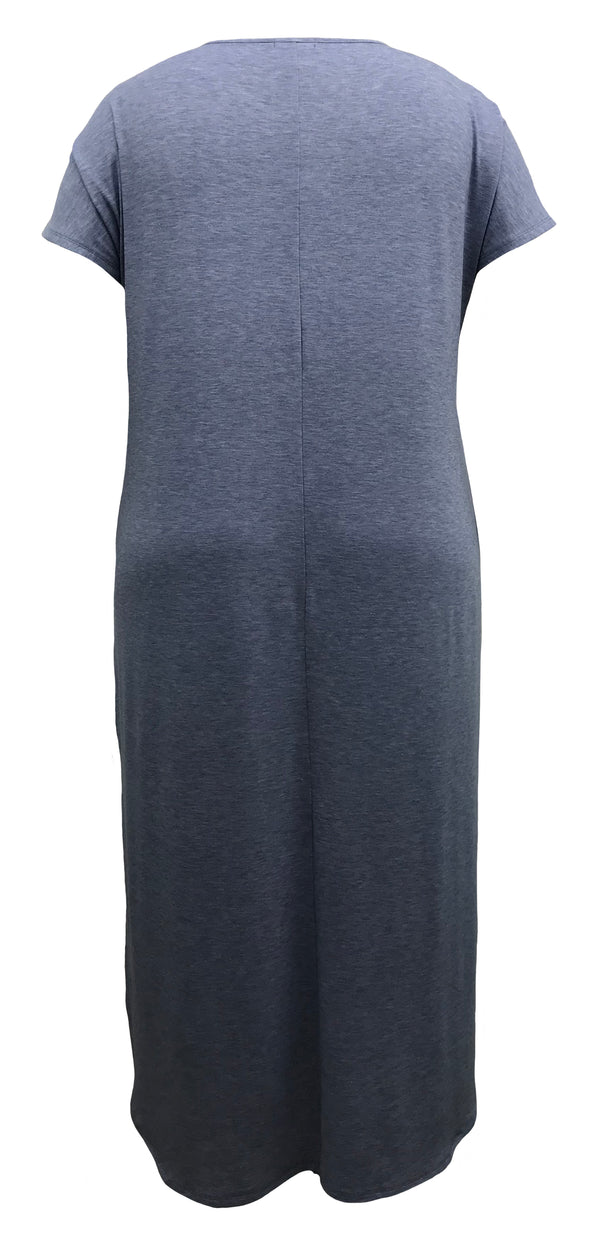 Blue Flower Maxi Dress