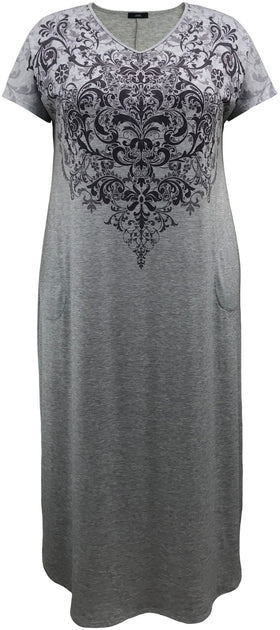 Purple Paisley Maxi Dress