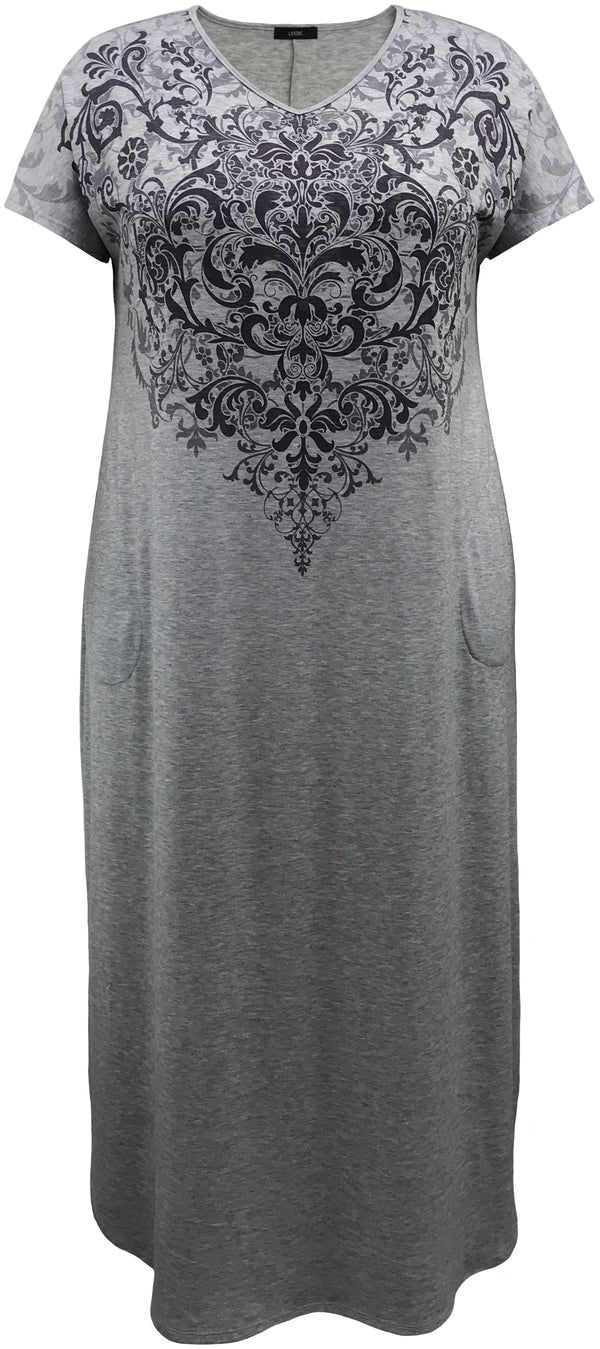 Purple Paisley Maxi Dress