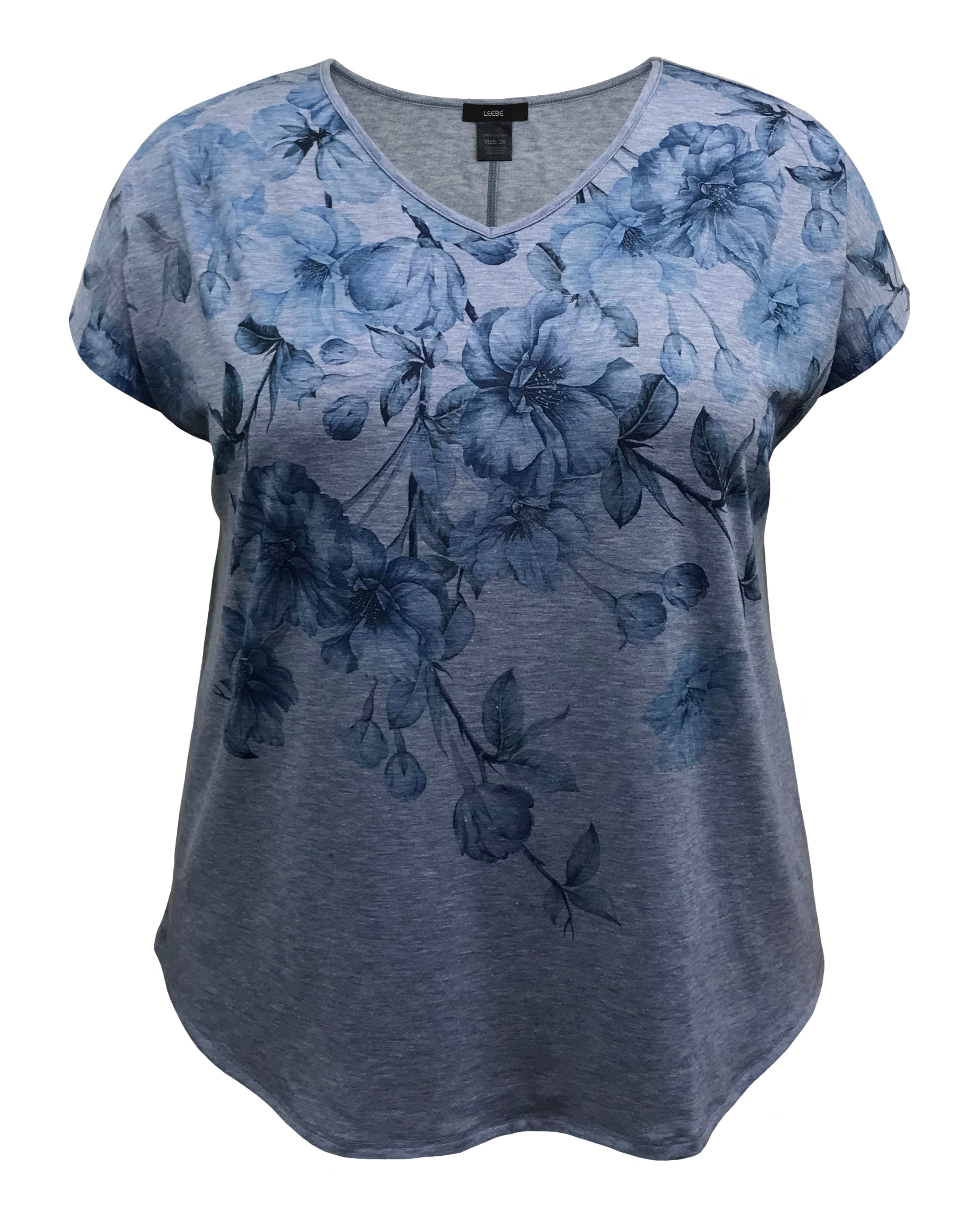 売れ筋商品|||カスパー カットソー トップス レディース Plus Size Floral-Print V-Neck Dolman-Sleeve Poncho Top Hazelwood Multi amazon_V_neck_short_sleeve_dol